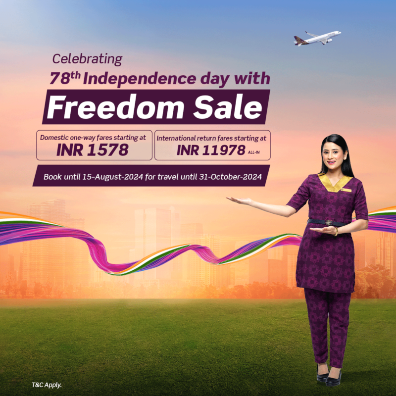 Vistara announces network-wide freedom sale starting from 9 August 2024